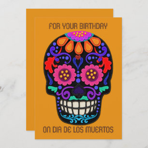 Aniversário no Dia de los Muertos Sentiu Parecia C