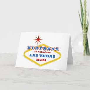 Aniversário No Fabuloso Cartão Las Vegas