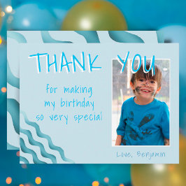 Aniversário Obrigado Cartão com fotos por Boys Wav