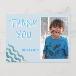 Aniversário Obrigado Cartão com fotos por Meninos