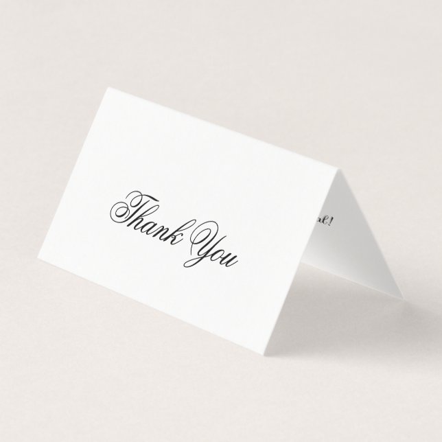 Aniversário Obrigado Cartão De Dobra (Frente)