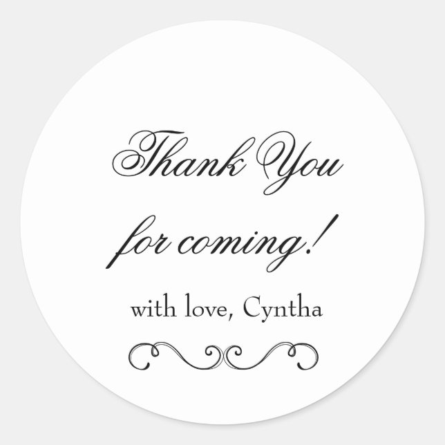 Aniversário Obrigado Tag Stickers | Autocolantes p (Frente)