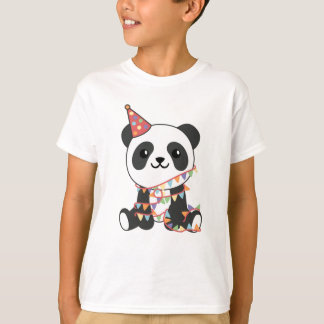 Aniversário Panda Para Crianças Um Camiseta De Hoj