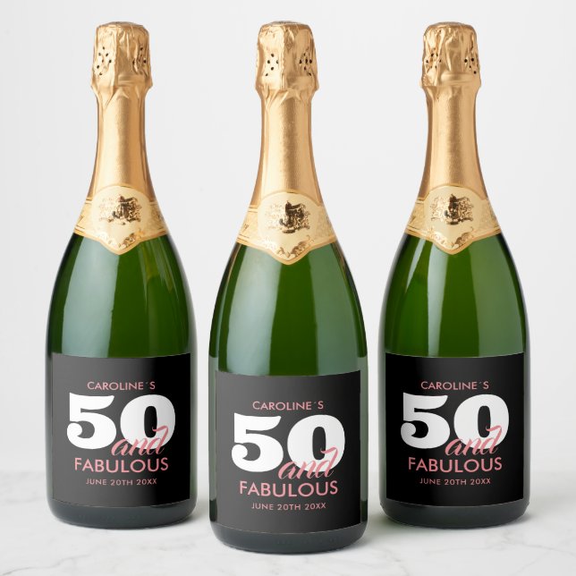 Aniversário Personalizado de 50 anos  (Garrafas)