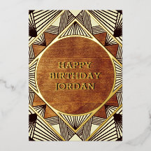 Aniversário Personalizado Masculino Rústico Retro