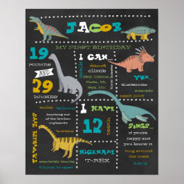 Aniversário - Poster - Dinossauros