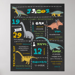 Aniversário - Poster - Dinossauros