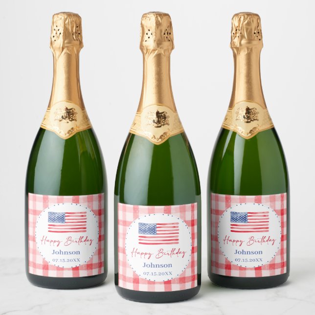 Aniversário Temático do Dia da Independência dos E (Garrafas)