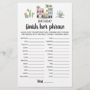 Aniversário termina seu jogo de Festa de aniversár