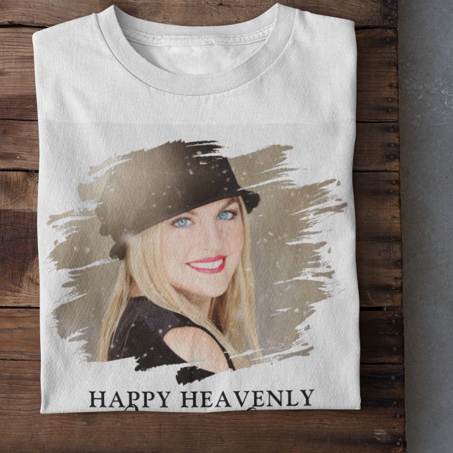 Aniversário Tributo Foto Memorial T-Shirt (Criador carregado)