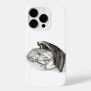 Anjo adormecido, preto e branco