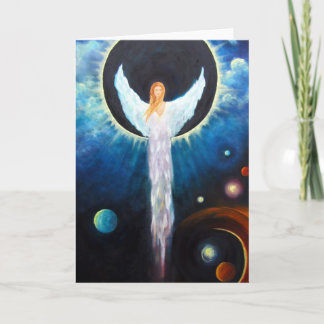 "Anjo cartão das belas artes do eclipse"