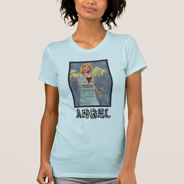 ANJO da CORAGEM - ouse ser você! t-shirt (Frente)