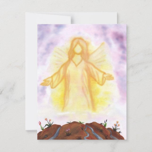 anjo de cor d'água que aparece e brilha (Frente)