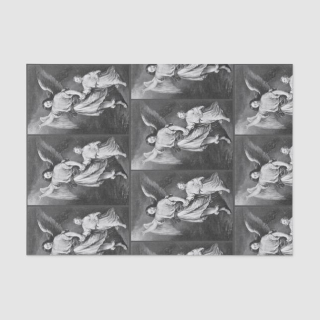 Anjo De Guarda E Papel De Tecido Infantil (Frente )