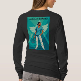 Anjo de Jaleco/CNA-Enfermeira Camiseta Feminina