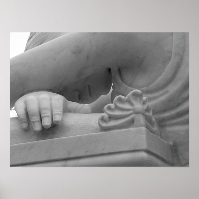 "Anjo de luto" Impressão preto e branco (Frente)