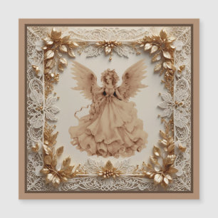 Anjo de Natal no Quadro de Rico Cartão Magnético