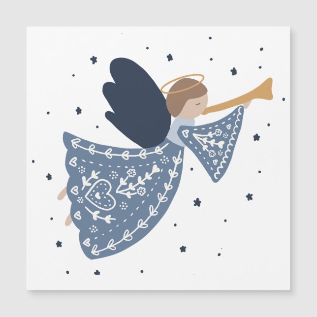 Anjo de Natal Paz na Terra Feriado Celestial (Frente)
