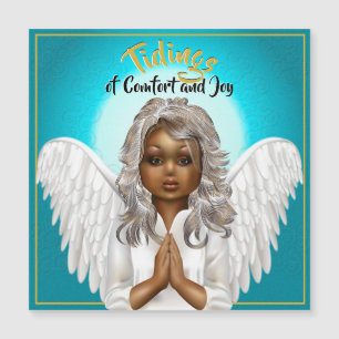 Anjo de oração africano-americana