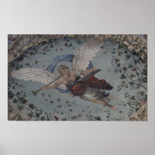 Anjo do renascimento com POSTER da trombeta