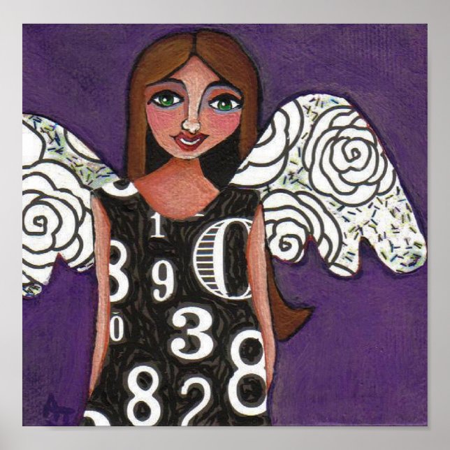 Anjo dos Números Sortudos - impressão (Frente)