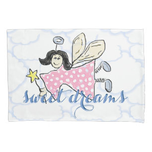 Anjo dos sonhos doces no rosa