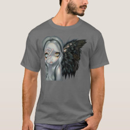 Anjo gótico do surrealismo da CAMISA divina da mão