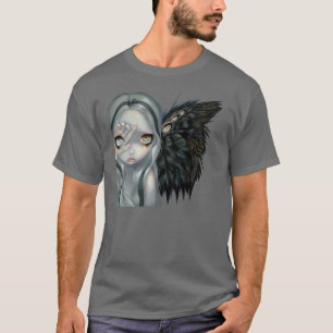 Anjo gótico do surrealismo da CAMISA divina da mão