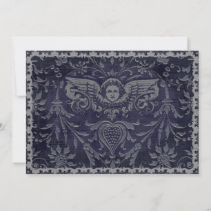 anjo horizontal da obscuridade do cartão 5x7