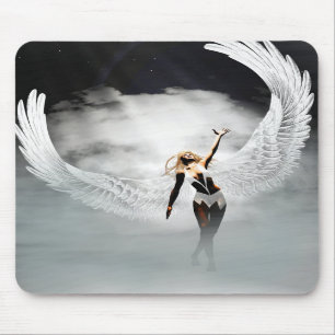 Anjo nas nuvens Mousepad