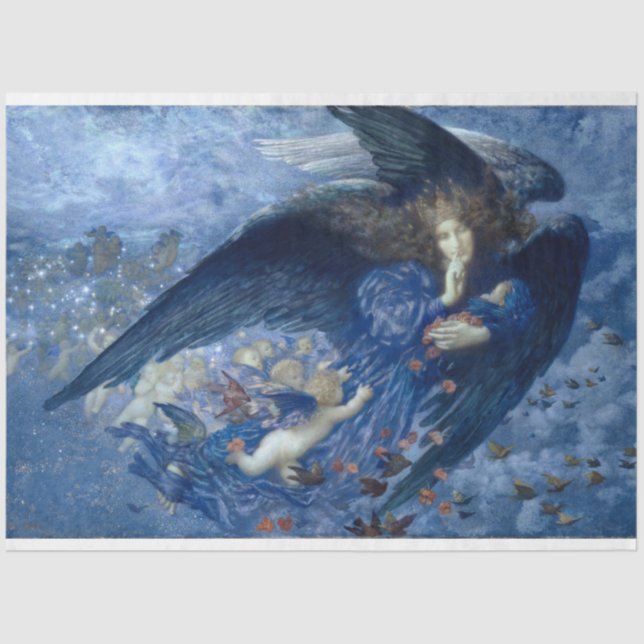 Anjo Noite e suas estrelas desligam papel (Frente )