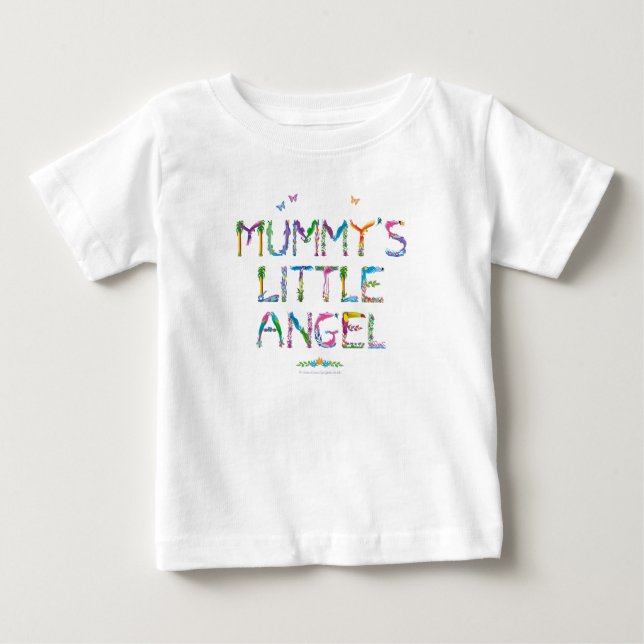 Anjo Pequeno da Mamãe - Camiseta do Bebê (Frente)
