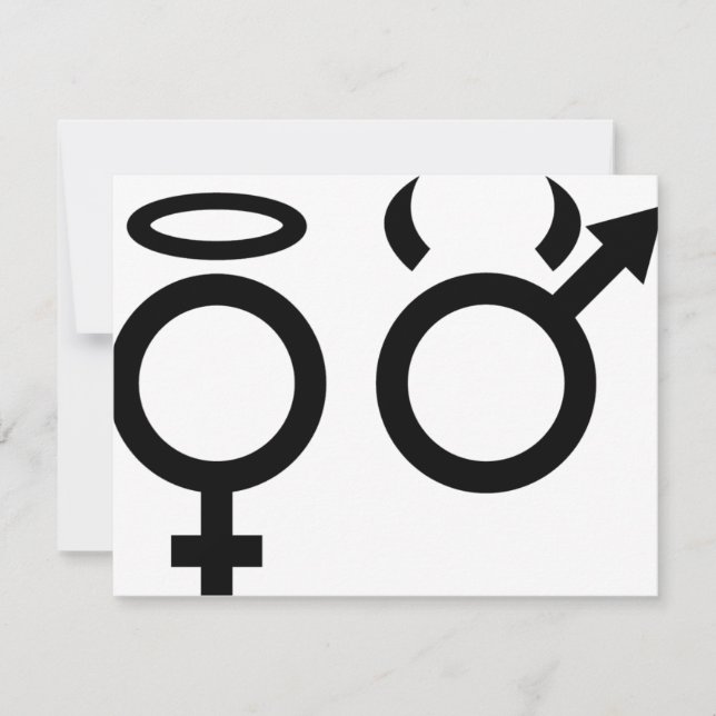 anjo preto e ícone do diabo (Frente)