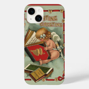 Anjo Vintage do Dia dos Namorados, Cupido Lendo Li