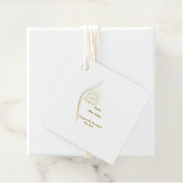 Anjos brilhantes, batismo favorece etiquetas