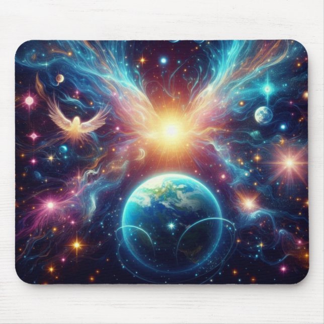 Anjos Celestiais em um Mousepad (Frente)