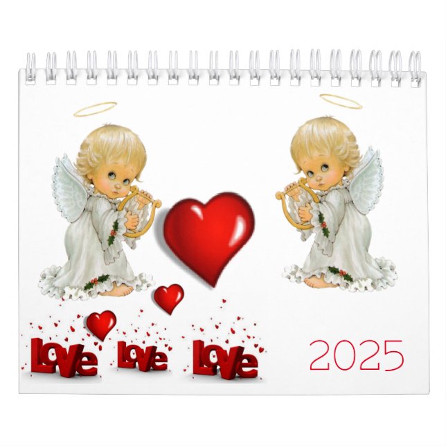 Anjos de Calendário 2025 Apaixonados (Capa)