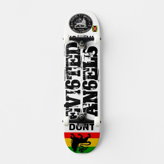 ANJOS DESPEJADOS Skateboard (Frente)