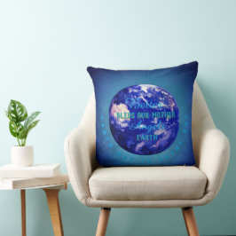 Anjos Melhores Abençoam Nossa Mãe Terra Almofada D