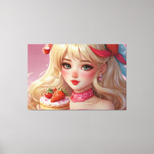 Ankme Girl Stretch Canvas Print