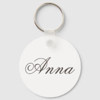 "Anna", chamada Basic Round Chaveiro