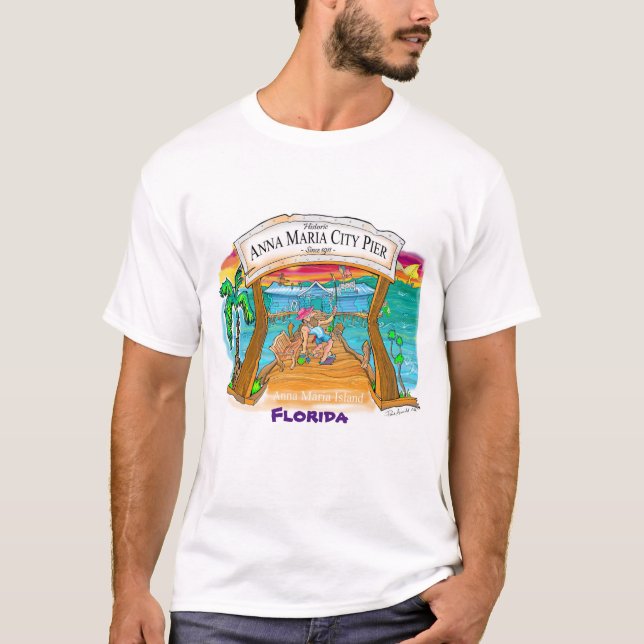 Anna Maria City Pier T-Shirt (Frente)