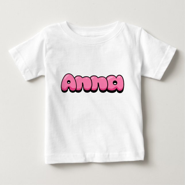 Anna Pink Baby T-Shirt (Frente)