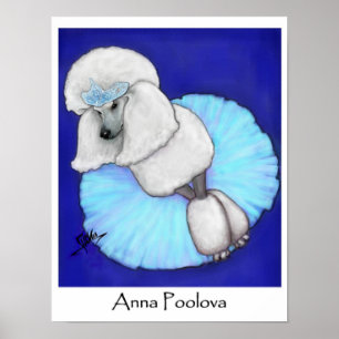 Anna Poolova Poodle Poster