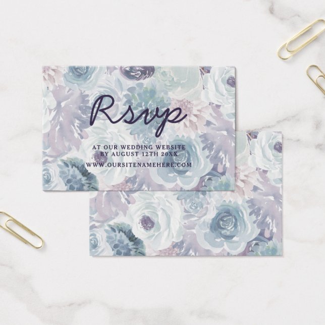 Annabelle Vintage Website Floral RSVP Inserir Cart (Escritótio)