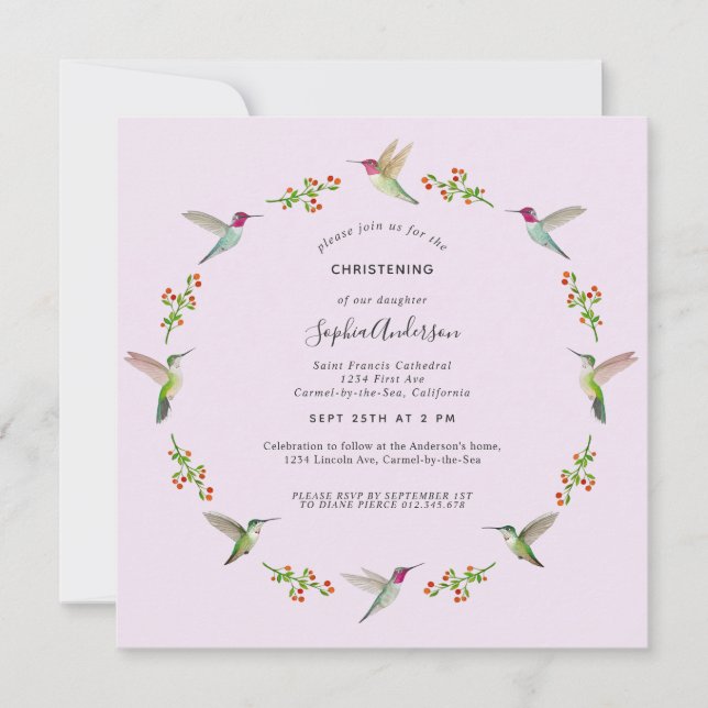 Anna's Hummingbird Christening (Frente)