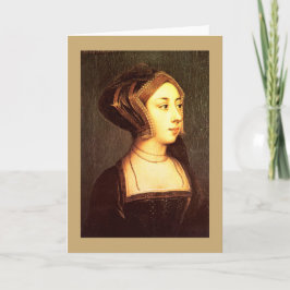 Anne Boleyn esposa Henry VIII Cartão de Saudação