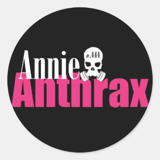 annie anthrax - adesivo preto