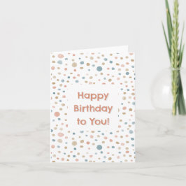 Annie Confetti Watercolor Dots - Cartão de Anivers